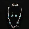 Picture of origianl design Non-Fading Freshwater Pearl and Turquoise Versatile Set: Exquisite High-End Handmade Inlaid Light Luxury Four-Piece Set.origianl