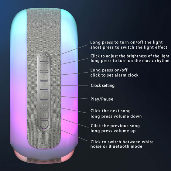 Picture of desktop smart speaker ambient light