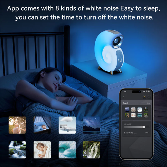 Picture of desktop smart speaker ambient light