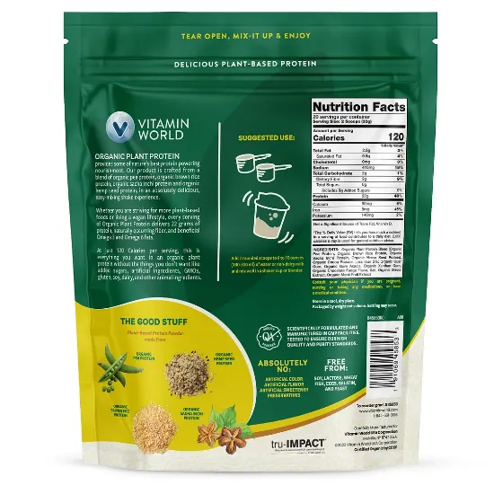 Picture of Vitamin World’s Organic Plant Protein(buy 1 get 1 free 50% off)