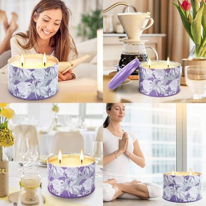 Picture of 8 packs / 4 flover Relax and Unwind/ Luxury Scented Candles for Mindful Moments